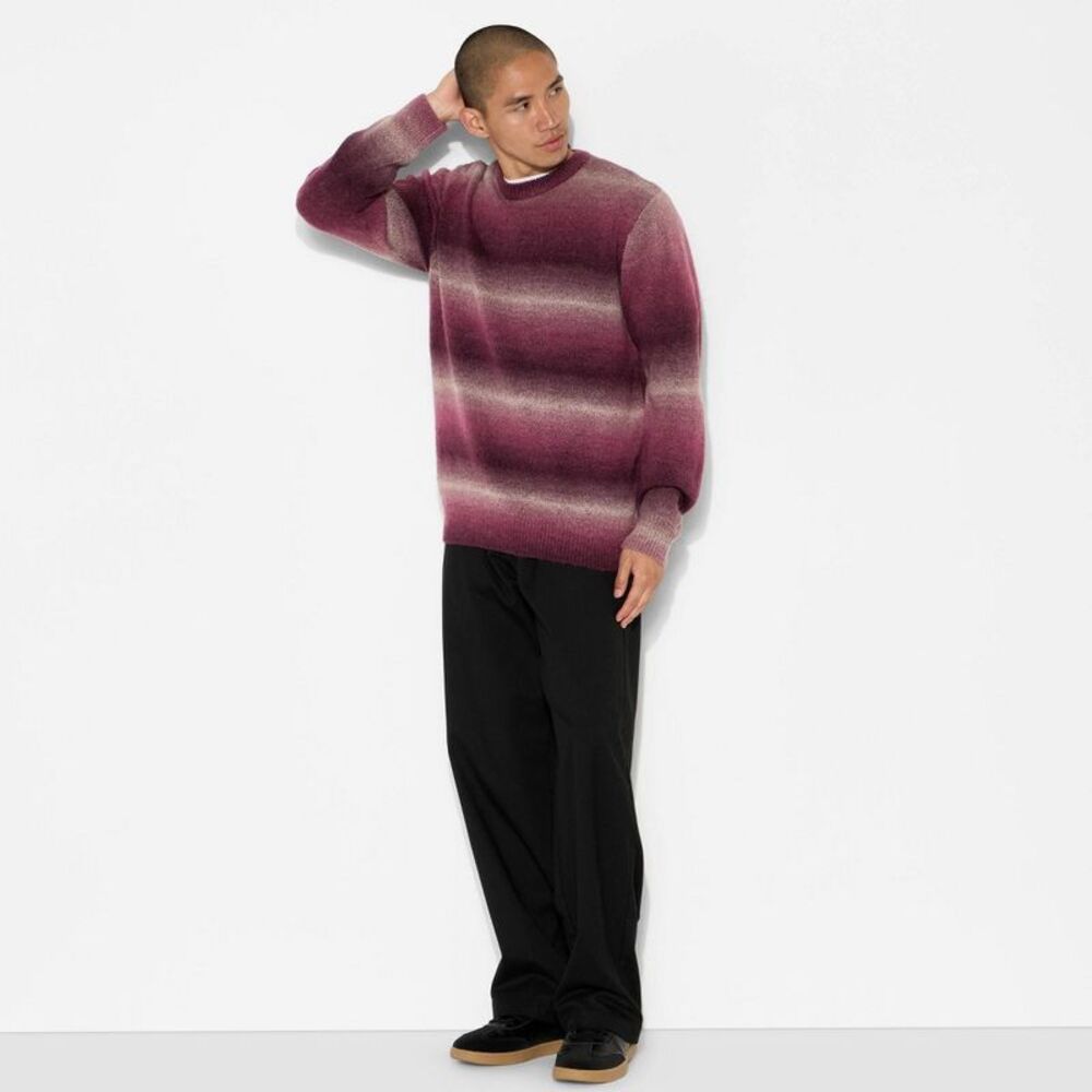 Men's Oversized Crewneck Sweater - Original Use Plum Purple L